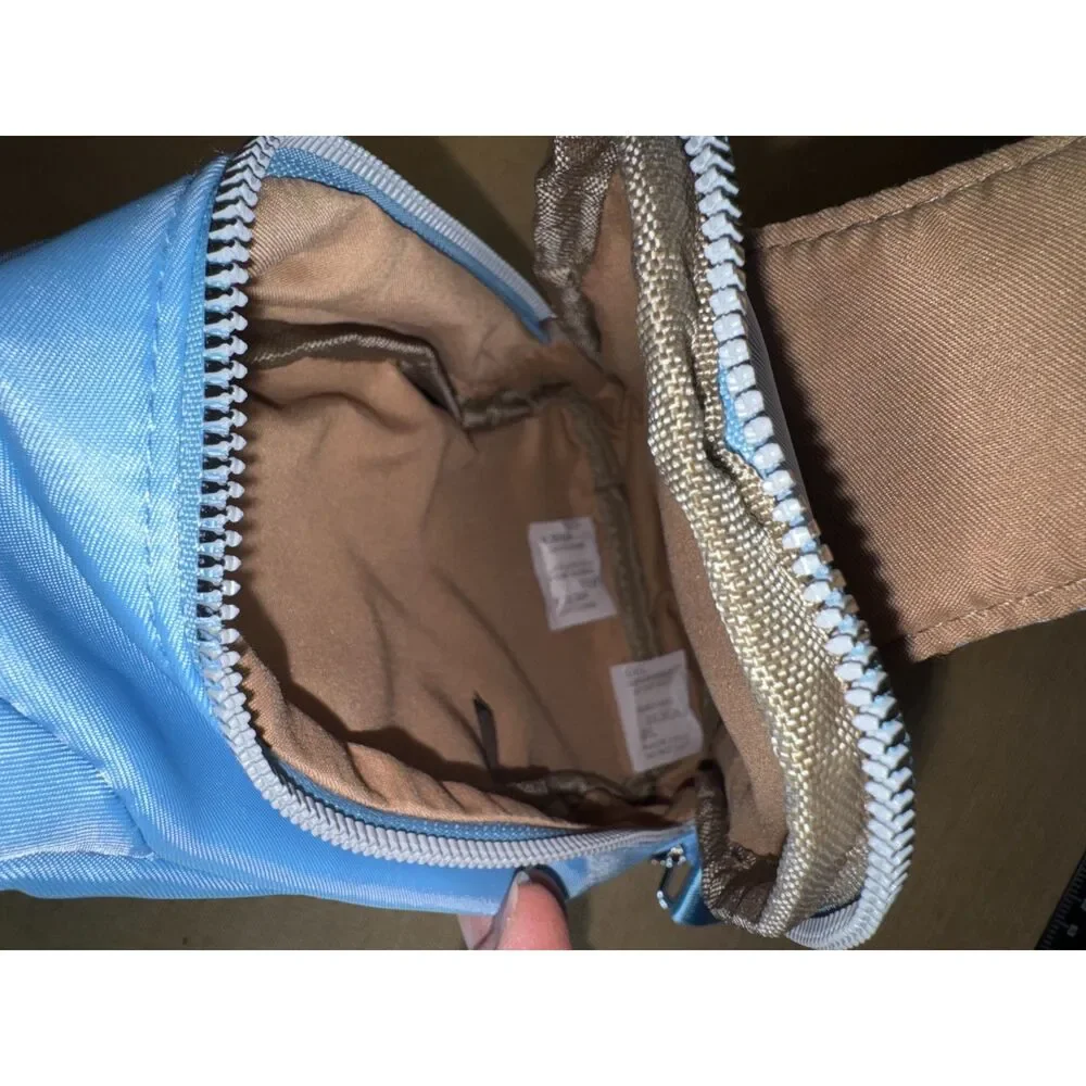 Light Blue Julia Buxton Crossbody fabric bag, new